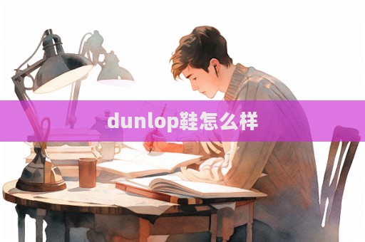 dunlop鞋怎么樣  第1張