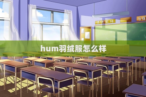 hum羽絨服怎么樣  第1張