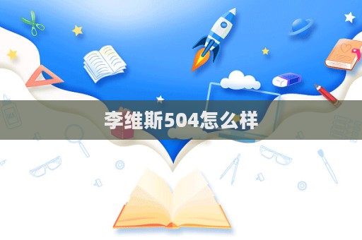 李維斯504怎么樣