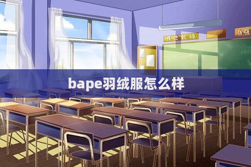 bape羽絨服怎么樣